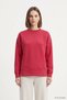 Patterned Crew Neck Blouse 8363A Red - 3