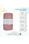 Premium Glittery 3mm - 250 Gr Polyester Macrame Rope Pink 230 m Polyester Macrame Rope Supla Rope and Bag Thread - 3