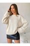 Crew Neck Oversize Basic Women's Loose Knitwear Sweater