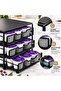 DLC-38732 – 36 K-Cups Capsule Storage Drawer, 3-Tier Coffee Capsule Organizer, Space-Saving Durable Metal Rack – Black - 5