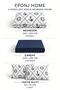 Easy-Iron Duvet Cover Set Double Size Anchor Navy Blue - 5