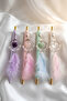 Natural Stone Heart Design Feathered Charm Pen Back to School Series - 3