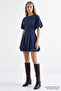 Balloon Sleeve Lined Mini Regular Dress with Elastic Waist - 7