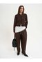 Soft Textured Long Sleeve Polka Dot Buttoned Knitwear Hirka - 5