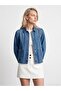 65399 Lyocell Blended Denim Jacket-Blue