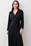 Long Sleeve Soft Textured Flexible Viscose Dressing Gown - 4