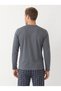 Men's Long Sleeved Plaid Pajama Set Gray - 4