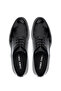 Men's Genuine Leather Black Patent Leather Classic Shoes - 5