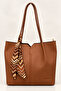 Women's Shoulder Bag Lightweight 3-Compartment Large Volume Daily Tote Bag with Large Size Shawl Accessory Elt