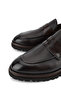 Men's Genuine Leather Brown Loafer Shoes - 3