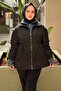 Stone-Embellished Denim Jacket Combination Coat - 2