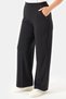 30230Ts Black Elastic Waist Piped Cuffs Knitted Pants - 4