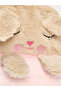 Beige animal figured plush girl's backpack - 5