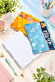Pp Plastic Cover Spiral Squared School Notebook A4 3-Pack - Dbella - 2