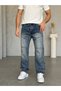 Washable Baggy Pants with Piece Stitching Detail