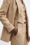 Linen Blend Regular Vest with Back Buckle - 4