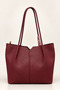 Women's Shoulder Bag Lightweight 3-Compartment Large Volume Daily Tote Bag with Large Size Shawl Accessory Elt - 4