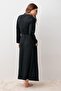 Long Sleeve Soft Textured Flexible Viscose Dressing Gown - 5