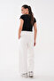 Belted, Cashmere-Embellished, Three-Yarn Pants with Stoppered Cuffs - 6