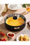 Electric Cookware Korean Style Non Stick Multi Use Deep Barbecue Pan Maker With Glass Lid - 3