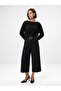 10854 Boat Neck Soft Textured Sweater-Black - 4