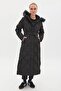 Fur Goose down Coat Black 27003 - 3
