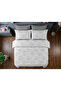 Premium Double Duvet Cover Set with Ethnic Patterned Elastic Sheets Gray - 4