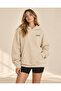 Unisex Women's and Men's Wolf Shadow Design Text Printed Oversize 3 Thread Hooded Sweatshirt - 2