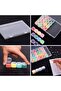 3 Pack Diamond Art Painting Storage Organizer Box, 28 Grids Plastic Bead Container, Clear Rhinestone - 3