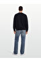 Men's Sweatshirt Crew Neck Regular Fit Minimal Logo Embroidered Basic Long Sleeve Casual Tbc0Yhba0011 - 3