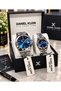 Couple Wristwatch Stylish Special Dial Stainless Steel Band Suitable for Daily Wear Water Resistant up to 30 Meters - 3