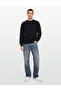 Men's Sweatshirt Crew Neck Regular Fit Minimal Logo Embroidered Basic Long Sleeve Casual Tbc0Yhba0011 - 2