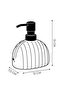 500 ml Countertop Ceramic Pearly Liquid Soap Dispenser and Detergent Dispenser - 4