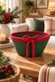 Velina Decorative Rope Basket, Handmade Woven Basket, Multi-Purpose Storage and Organizer Basket, Living Room, Kitchen, Children's Room, Gift and Decoration Use, New Year's Basket, Gift, Household Item