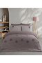 Newhome Diamond Vita Rose Luxury Embroidered 100% Cotton Double Duvet Cover Set