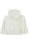 Girl's Welsoft Cardigan |   Velsoft Long Sleeve Hoodie |   School Nursery and Daily Use - Ecru - 2