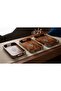 Walnut Wood 3-Piece Tray Set Metal Engraved Presentation Trays - 4
