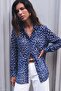 Patterned Classic Shirt - Navy Blue