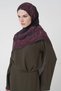 Floş Viscose Shawl Sheer Pattern - Plum - 2