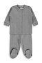Basic Booties 1-9 Months Pajama Set - Gray