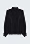 Accessory Detailed Blouse - Black - 3