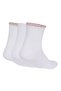 Quarter 3-Pack Women's White Casual Style Socks Kq6009 - 2