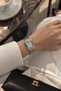Siesta Women Wristwatch Silver Color Metal Band White Dial with Roman Numerals Square Case Vintage Stylish Elegant Analog Women Watch 2026 - 2