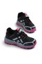 Children's Unisex Black Fuji Thermo Sole Water Repellent Fabric Velcro Trekking Shoes