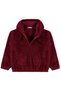 Girl's Welsoft Cardigan |   Velsoft Long Sleeve Hoodie |   School Nursery and Daily Use - Burgundy - 3