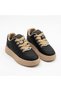 421 Black Genuine Leather Sneaker