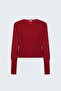 Buttoned Cardigan - Red - 4