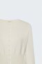 Buttoned Cardigan - Ecru - 3