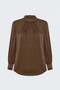 Long Sleeve Blouse - Light Brown - 2