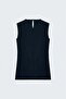 Patterned Degaje Collar Blouse - Navy Blue - 4